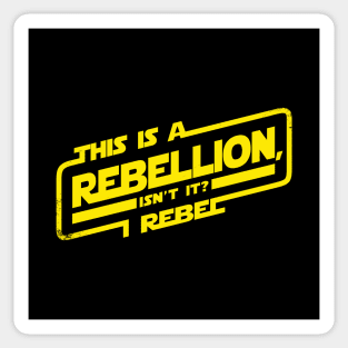 Cool Sci-fi Movie Rogue Rebel Quote For Typography Sci-fi Fans Sticker
